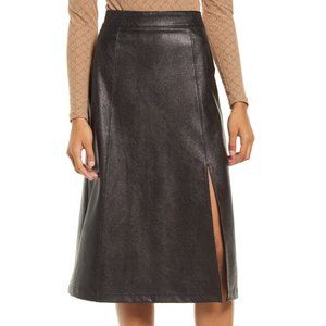 Spanx Leather-Like Midi Skirt